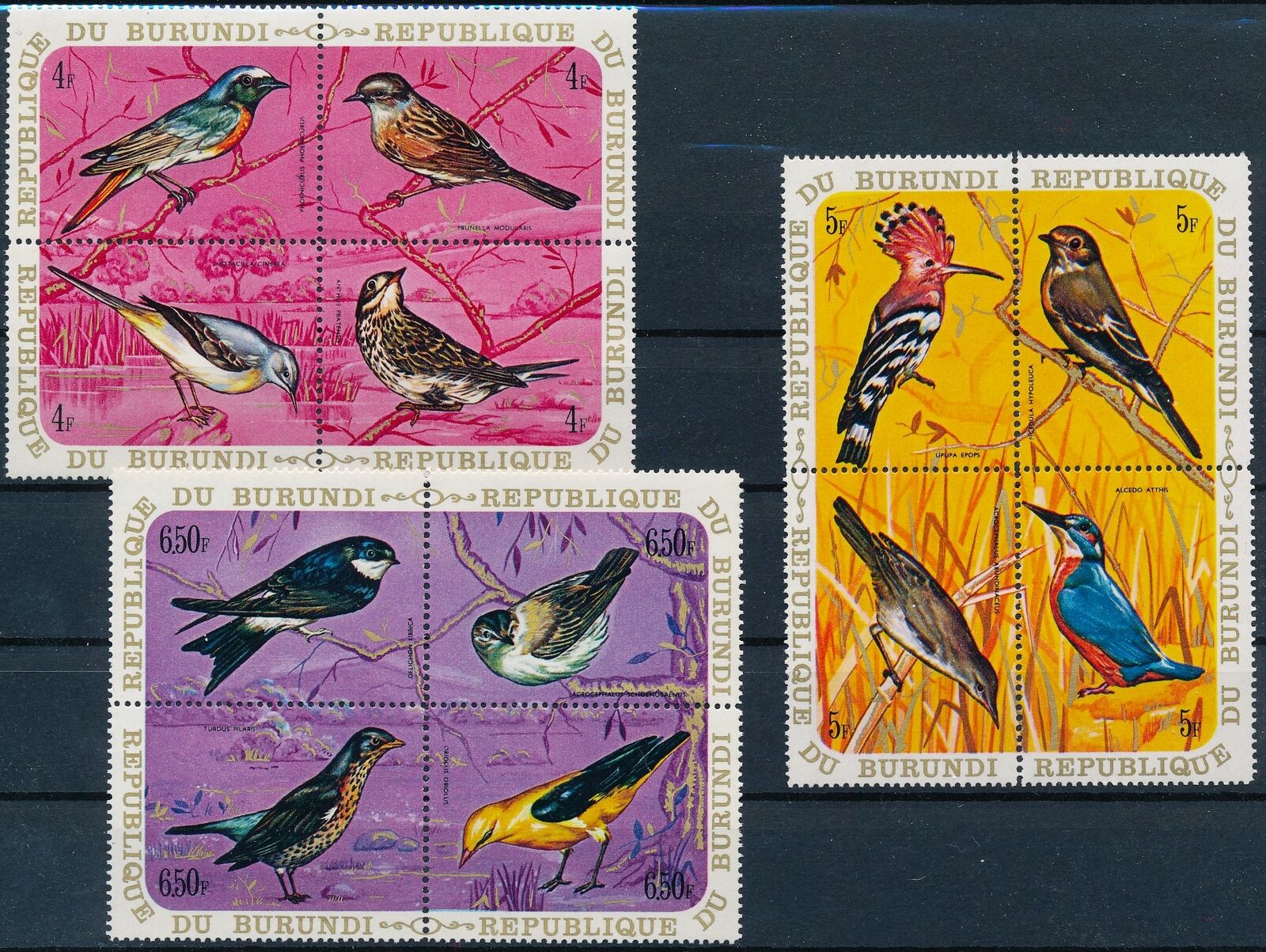 [P16016] Burundi 1970 : Birds - Good Set Very Fine MNH Stamps -  - Fresh Stock Dated December 2025