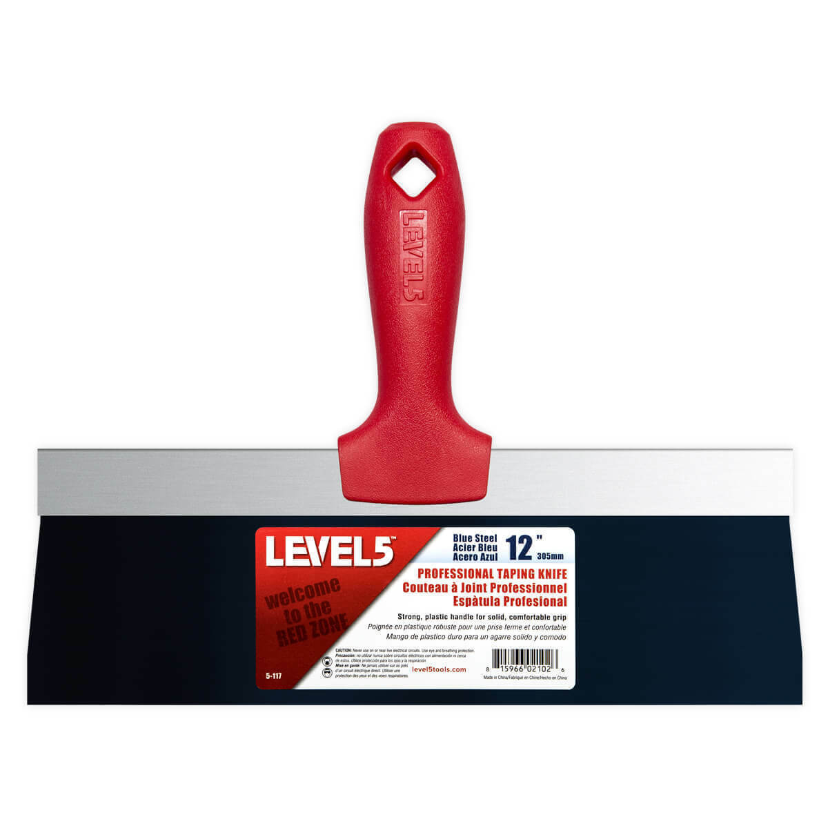 LEVEL5 Drywall Tools 6 pc Blue Steel Flexible Finishing Knives w/ Pan | 5-605 - Fresh Stock Dated February 2026