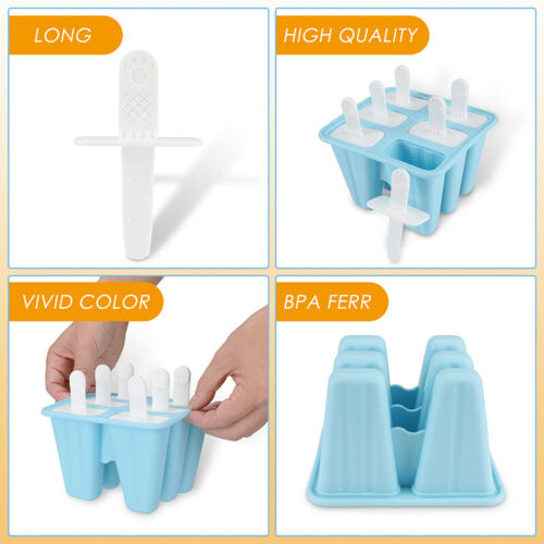 Homemade Popsicle Molds Shapes, Silicone Frozen Ice Popsicle Maker-BPA Free NEW - Fresh Stock Dated December 2025