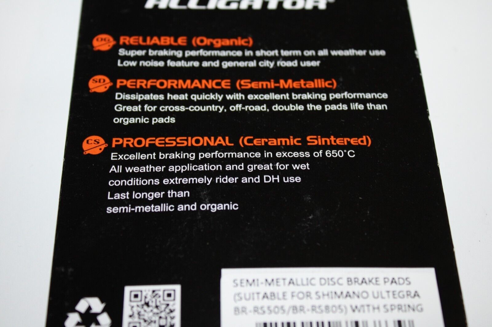 Semi-Metallic Bicycle Disc Brake Pads Ultegra BR-RS505/BR-RS805 Free US Shipping - Fresh Stock Dated February 2026