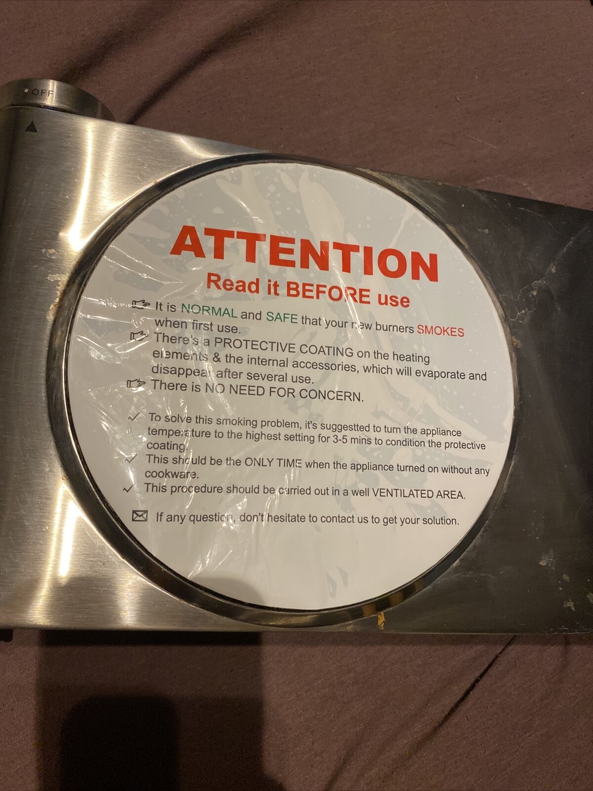 Techwood Infrared Cooktop Model: ES-3201C - Fresh Stock Dated February 2026