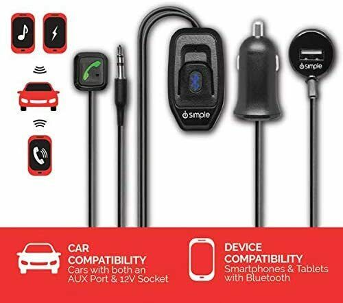 iSimple BT52IS BluStream Bluetooth Kit Hands-free Plug & Play for Smartphones - Fresh Stock Dated February 2026