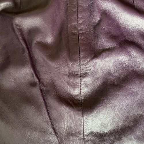 Zion Vintage Leather Purple Pencil Skirt - Fresh Stock Dated February 2026