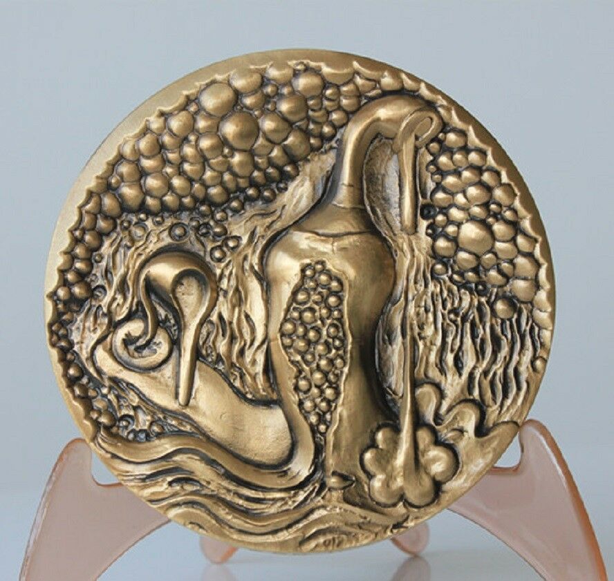 A Pair of China 80mm Medals (Brass and Copper) - City and Bar - Fresh Stock Dated February 2026