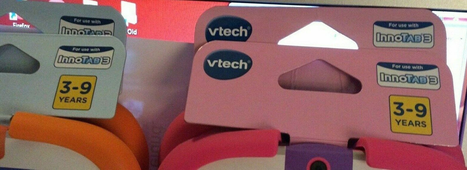 Vtech Innotab 3 Gel Skin Case Cover Orange or Pink Ages 3-9 - Fresh Stock Dated February 2026