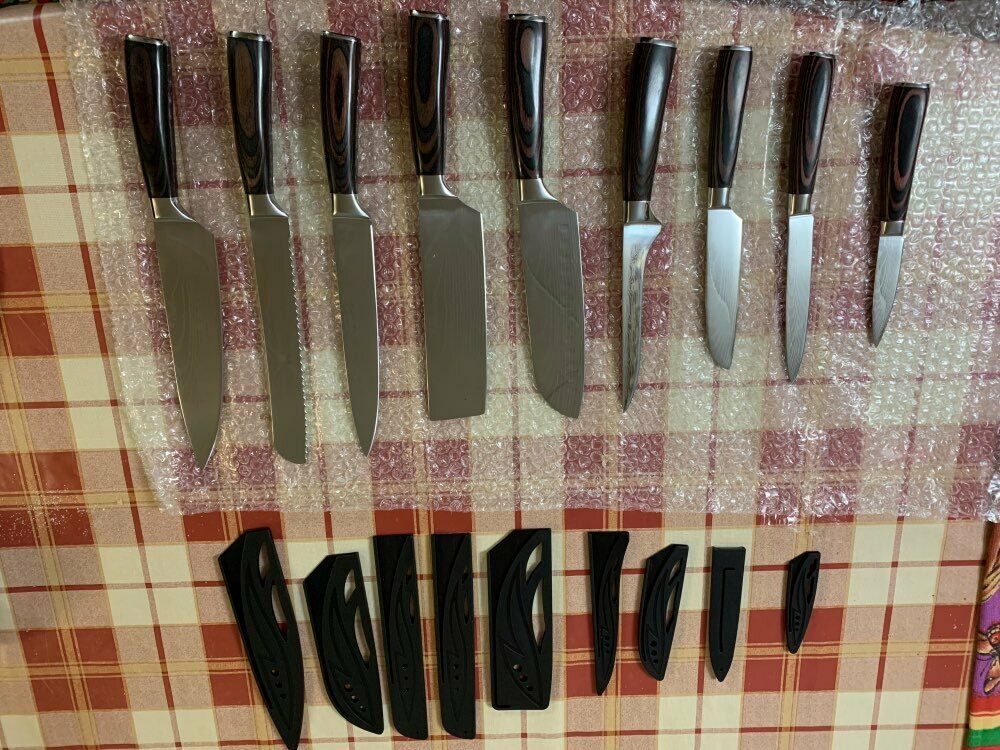 Набор кухонных ножей, профессиональные ножи шеф-повара,   из нержавеющей стали - Fresh Stock Dated December 2025