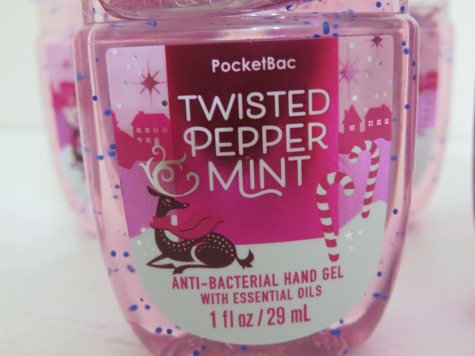 BATH & BODY WORKS POCKETBAC HAND SANITIZER  X 5 NEW TWISTED PEPPERMINT - Fresh Stock Dated February 2026
