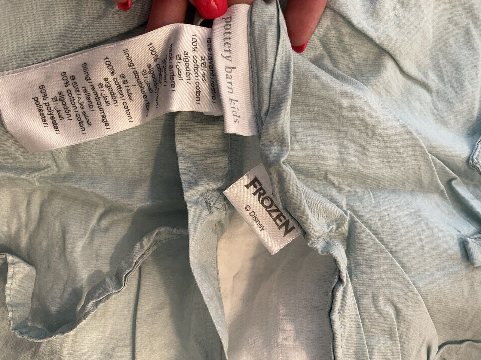 Pottery Barn Kids Disney Frozen Quilt Sham Standard NWOT - Fresh Stock Dated February 2026