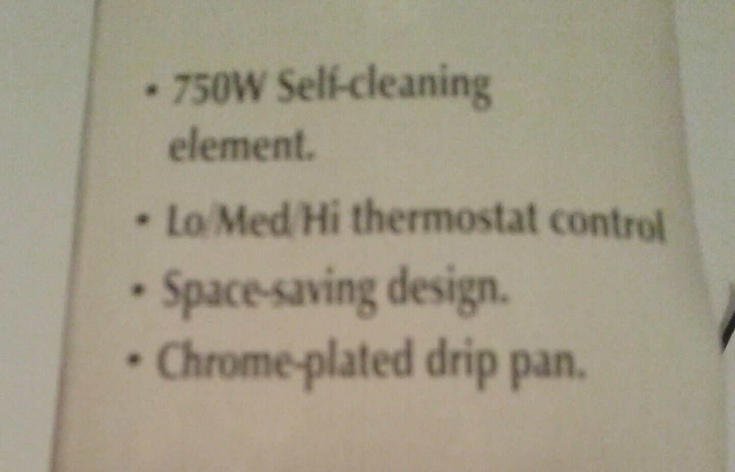 Maximatic Single Buffet Burner/electric/instruction Manual/self cleaning element - Fresh Stock Dated February 2026