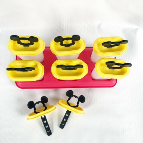 Tupperware Mickey Mouse Ice Tups: Freezer Pops Popsicle Mold - Fresh Stock Dated February 2026