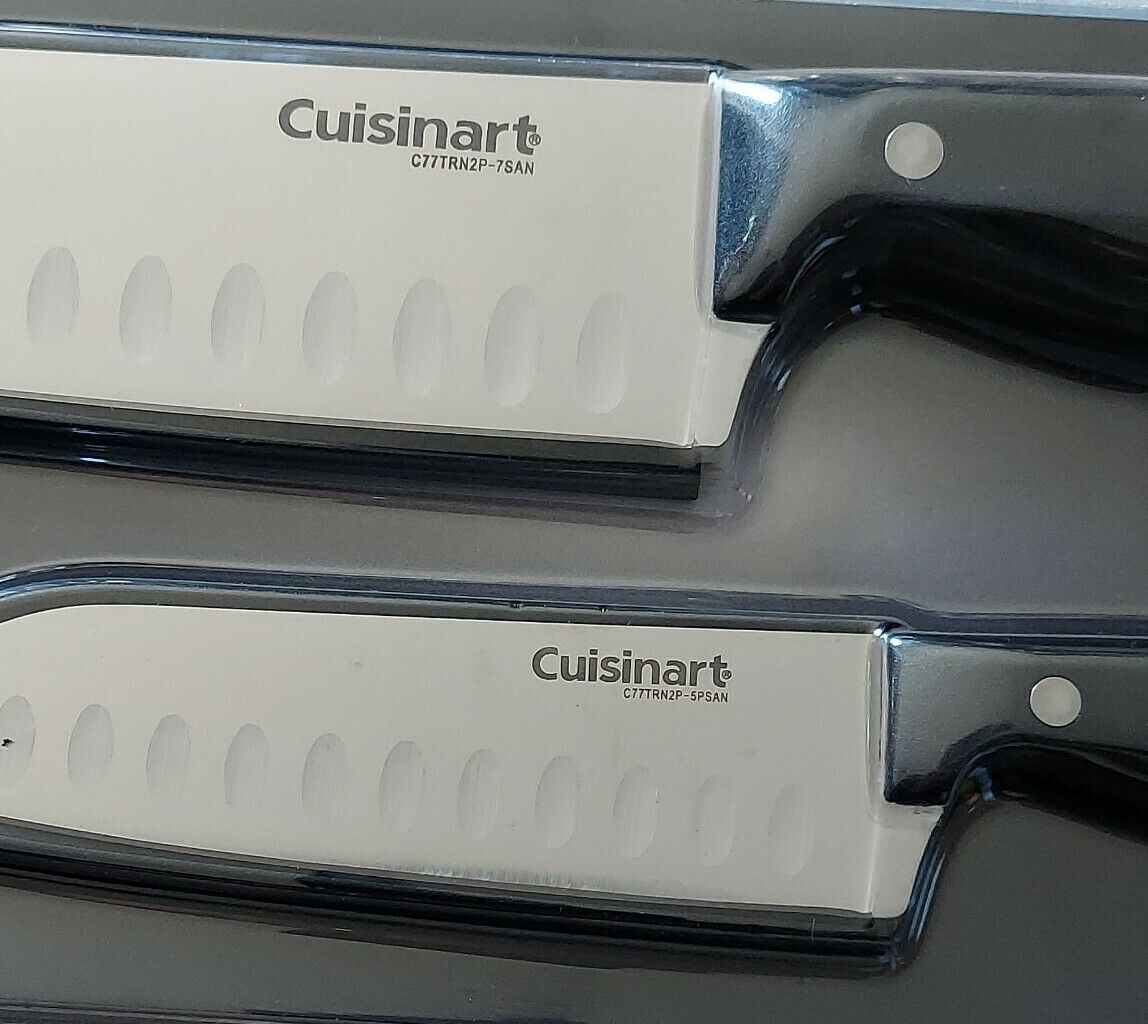 Cuisinart Classic Nitrogen Infused Santoku Knife Set Full-Tang Stainless Steel - Fresh Stock Dated January 2026