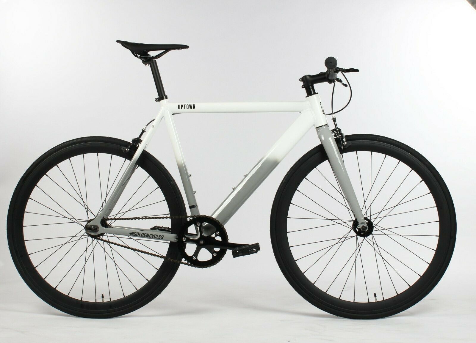 Golden Cycles Uptown Alloy Track Fixie Bike Grey White 55 cm 2021 - Fresh Stock Dated February 2026