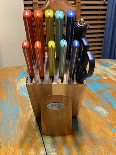 Fiesta Merengue 13 PC Cutlery Set W Block Kitchen Knifes Designer Set - Fresh Stock Dated December 2025