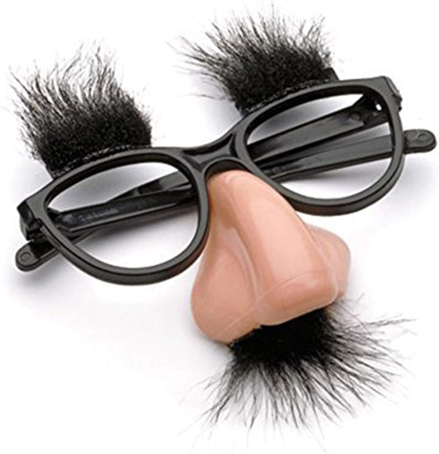 12 PCS Disguise Glasses with Funny Nose Funny Glasses with Eyebrows and Mustache - Fresh Stock Dated February 2026