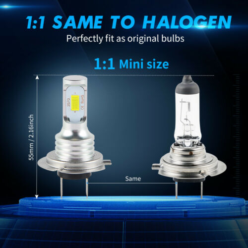 100W H7 LED Headlight Bulb For R1200GS Adventure 2004-2018 R1200S K1200S 05-08 - Fresh Stock Dated February 2026