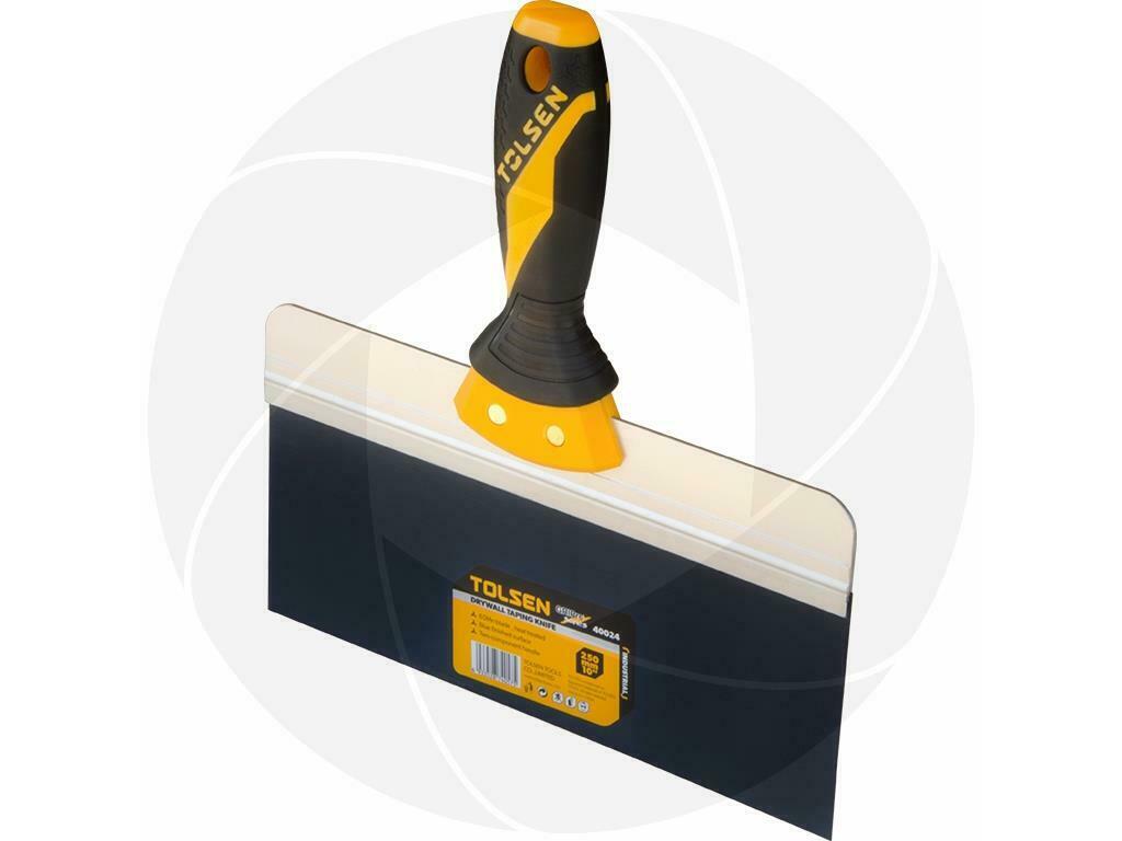 10in Blue Steel Drywall Finishing Paint Scraper Premium Taping Knife Soft Grip - Fresh Stock Dated February 2026