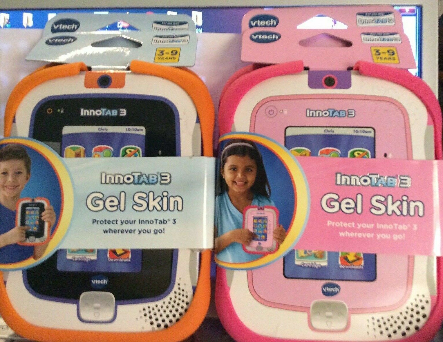 Vtech Innotab 3 Gel Skin Case Cover Orange or Pink Ages 3-9 - Fresh Stock Dated February 2026