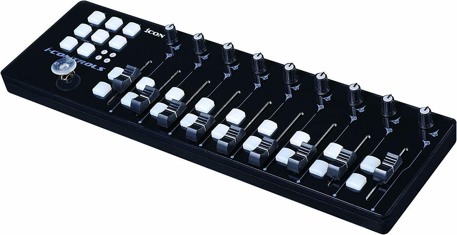 Icon i-Controls - Potable 9-Fader MIDI Controller - Fresh Stock Dated February 2026