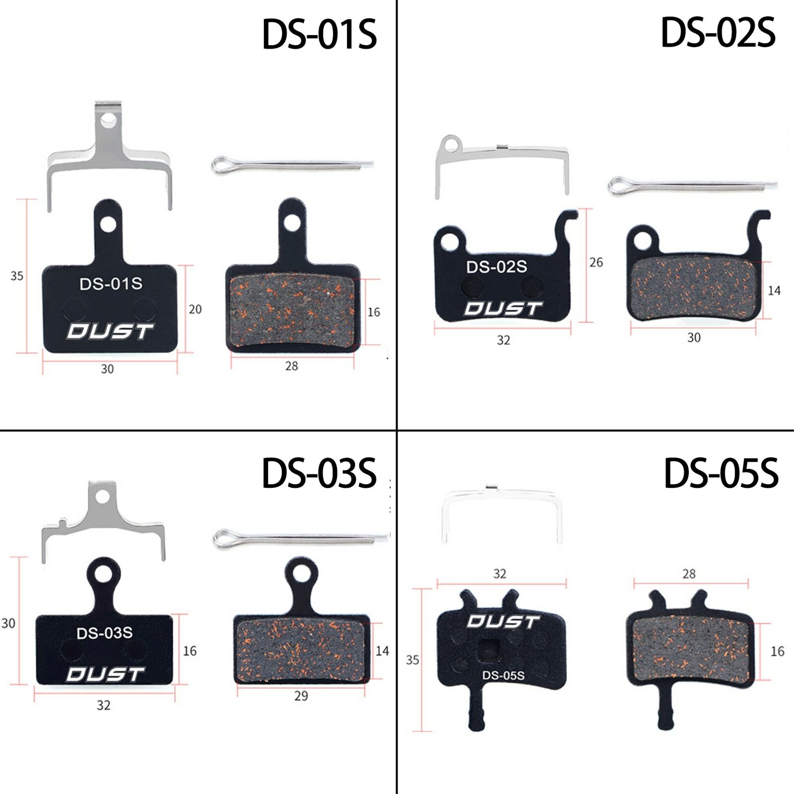 2 Pair (4pcs) MTB Bicycle Hydraulic Disc Ceramics Brake Pads For b01s SHIMANO - Fresh Stock Dated February 2026