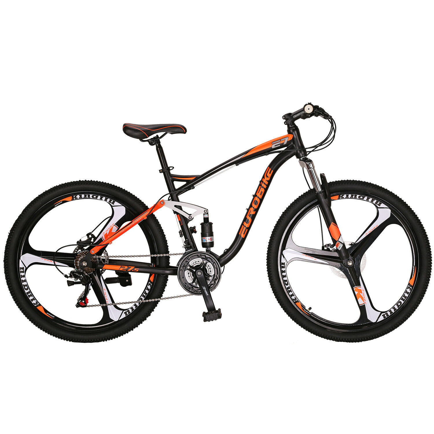 27.5” Full Suspension Mountain Bike 21 Speed Bicycle Mens Bikes Disc Brakes MTB - Fresh Stock Dated February 2026