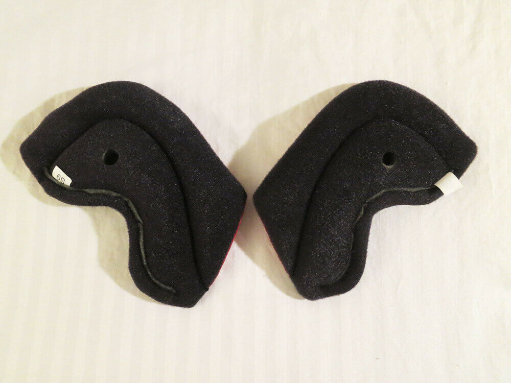 Shoei X14 X-14 X-Fourteen OEM Helmet Replacement Center Upper Side Pads S9 9mm - Fresh Stock Dated February 2026