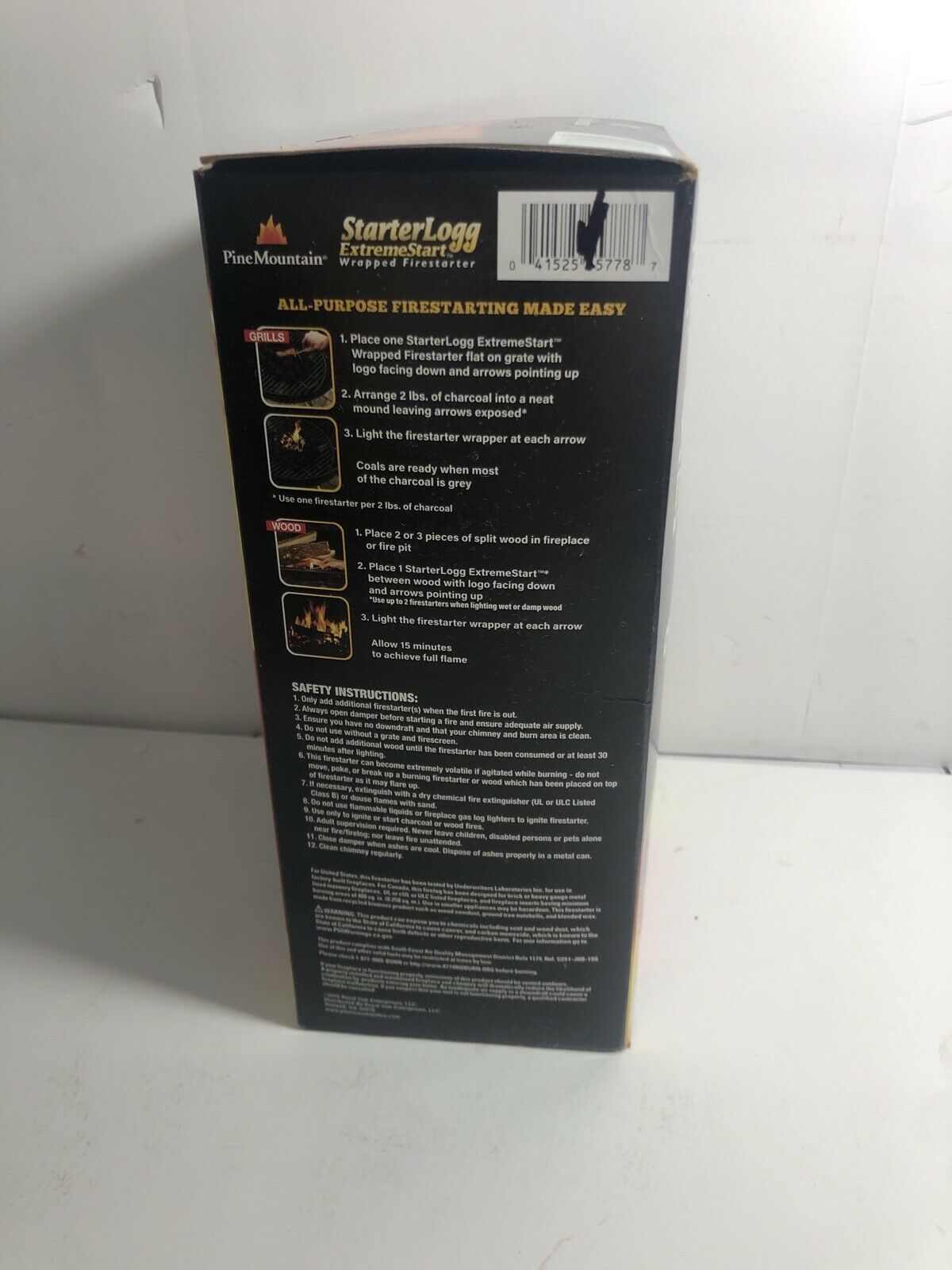 Pine Mountain ExtremeStart Wrapped Fire Starters 24 Starts Firestarter Wood F... - Fresh Stock Dated December 2025
