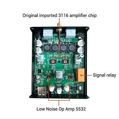 ZK-1002E Bluetooth 5.0 Audio Amplifier Module Hifi Stereo Amp 100Wx2 TPA3116 - Fresh Stock Dated February 2026