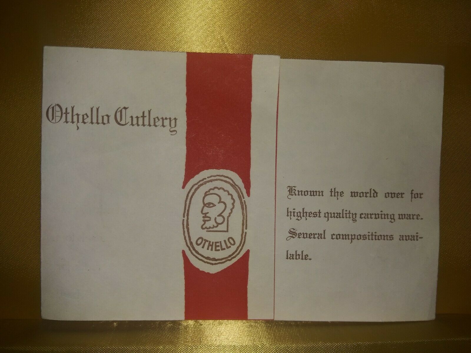 Othello Cutlery Set - Deer Motive - Solingen West Germany - Fresh Stock Dated December 2025