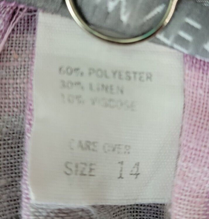 Vintage Purple/Grey/White Plaid Skirt - Fresh Stock Dated March 2026
