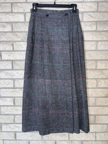 Vtg Catcher Women’s Plaid/Tweed Rayon Blend Skirt Side Pockets Size 6 Retro - Fresh Stock Dated February 2026