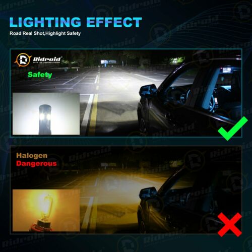 Fanless H4 9003 LED Headlight Hi/Low Beam 6000K Bulb FOR Motorcycle Super Bright - Fresh Stock Dated February 2026