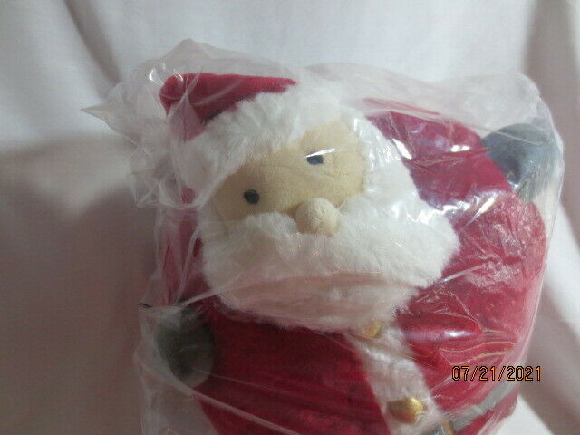 NEW Pottery Barn Kids Holiday Cuddly Santa Plush Decorative Pillow, Christmas NU - Fresh Stock Dated December 2025