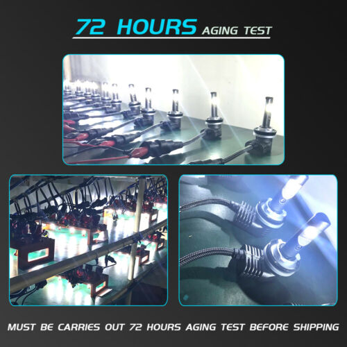 H11 H9 LED Headlight Bulbs For Harley V-Rod Muscle VRSCF 2002-2017 High/Low Beam - Fresh Stock Dated February 2026