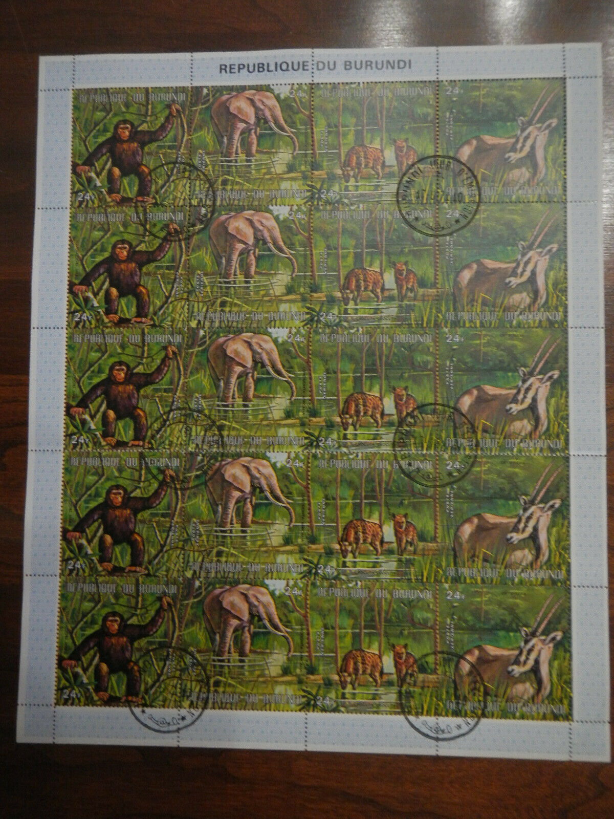 BURUNDI1971 ANIMALS #C149A-D, C150A-D PRECANCELED SHEETS RARE MNH - Fresh Stock Dated December 2025