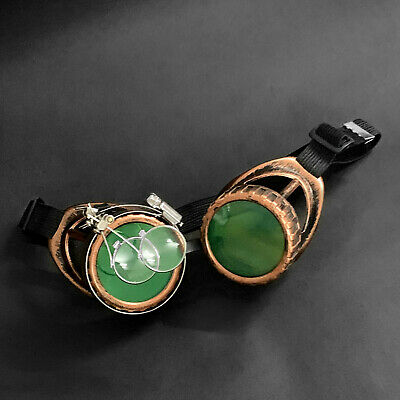 Steampunk Goggles Goth Cosplay Victorian Sunglasses Vintage Party Fancy Dress - Fresh Stock Dated February 2026