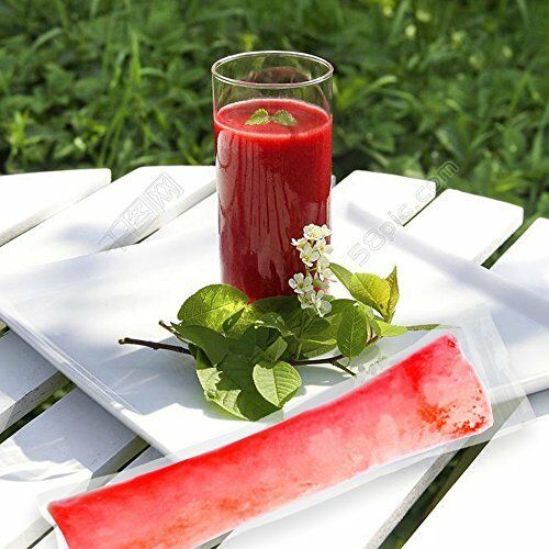 200PCS Ice Popsicle Molds Bags Disposable Candy Tube Zip-Lock Pouch Freeze Pops - Fresh Stock Dated December 2025