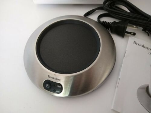 Brookstone Mug Beverage Warmer Coffee Tea Soup 21w Model K72AS Stainless C - Fresh Stock Dated December 2025