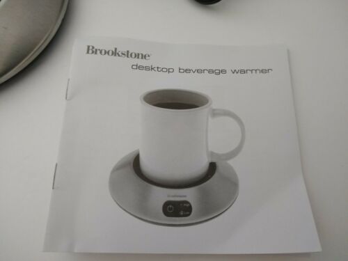 Brookstone Mug Beverage Warmer Coffee Tea Soup 21w Model K72AS Stainless C - Fresh Stock Dated December 2025