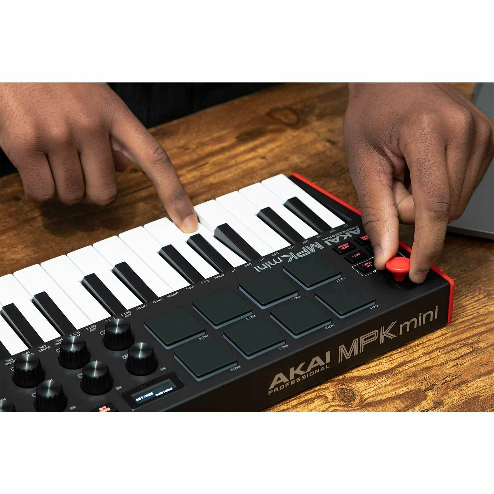 Akai MPK Mini MK3 25-Key Compact USB Keyboard & Pad Controller w Software & Ear - Fresh Stock Dated February 2026