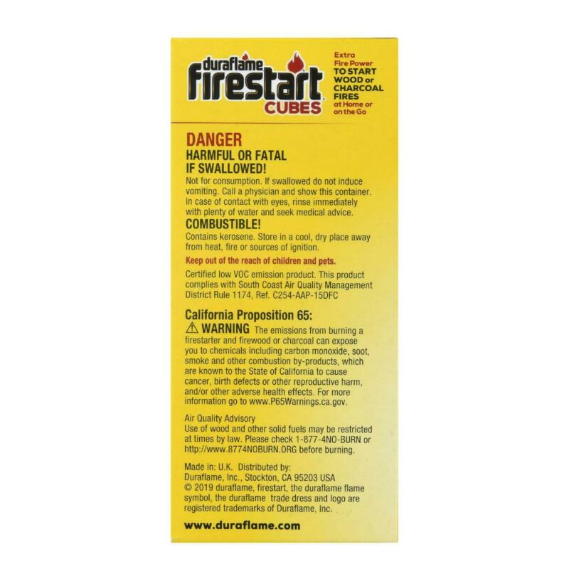 Duraflame Firestart Cubes 18-Pack, Fire Starters for Wood or Charcoal - Fresh Stock Dated December 2025