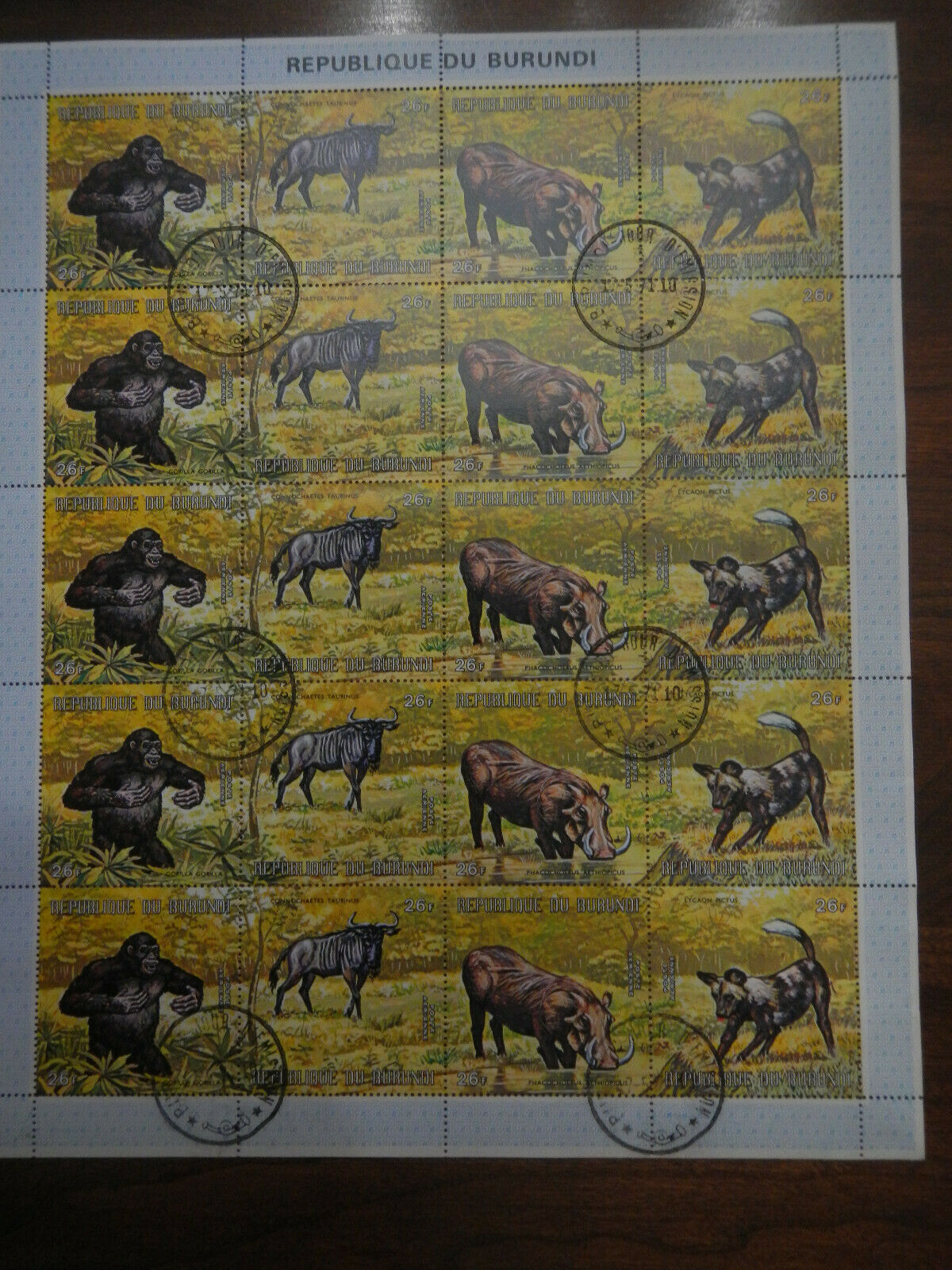 BURUNDI1971 ANIMALS #C149A-D, C150A-D PRECANCELED SHEETS RARE MNH - Fresh Stock Dated December 2025