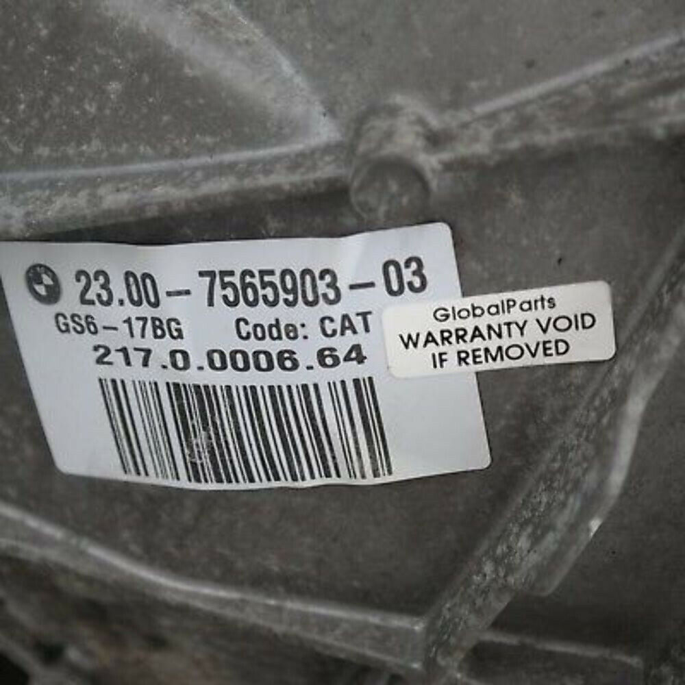 BMW 3 5 E60 E90 E91 325i 525i N52 N53 Manual 6 Speed Gearbox GS6-17BG WARRANTY - Fresh Stock Dated February 2026