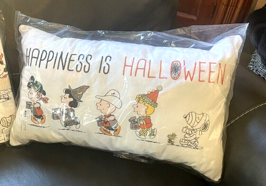 Snoopy Pottery Barn Peanuts holiday Pillow Disney School halloween 12x20 Gift i - Fresh Stock Dated February 2026