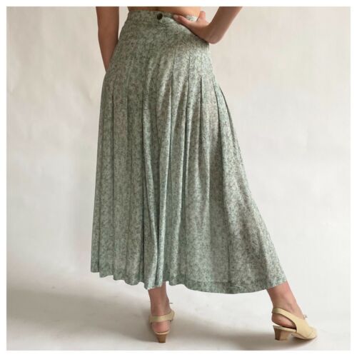 Vintage Perry Ellis Portfolio Silk/Rayon Drop Pleat Skirt Made in Italy NOS - Fresh Stock Dated December 2025