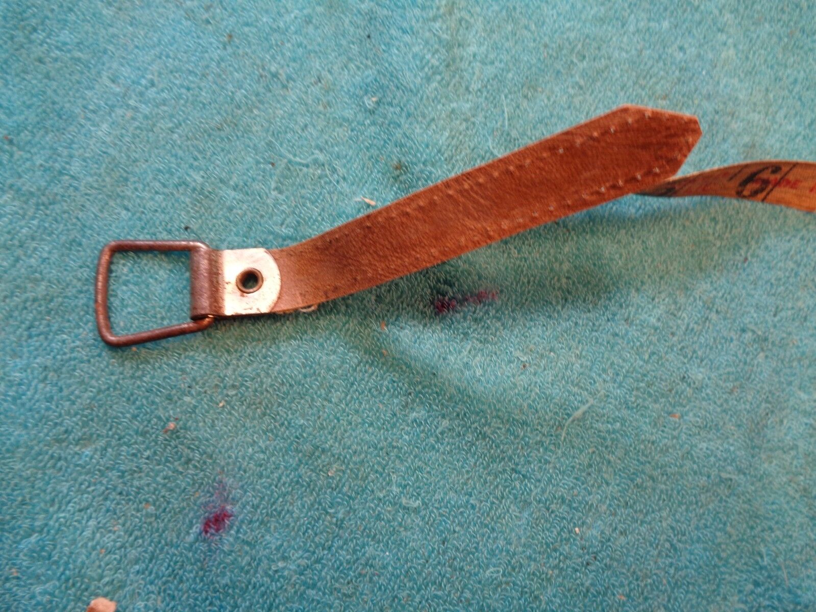 Vtg Collectible DIETZGEN 50 ft Tape Measure Tool Sewn Leather Metallic ? USA - Fresh Stock Dated February 2026