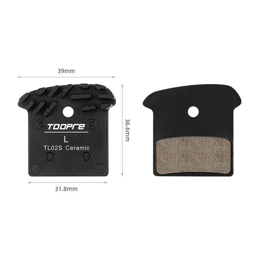 Disc Brake Pads Bicycle Replacement 1 Pair Accessories Aluminum-Bike Black - Fresh Stock Dated February 2026