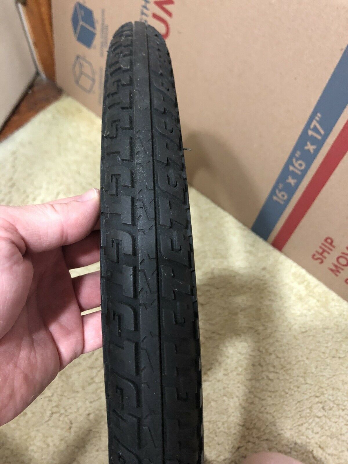 ORIGINAL GT BLACK TIRE 20 X 2.1 GUM WALL OLD SCHOOL BMX - Fresh Stock Dated December 2025