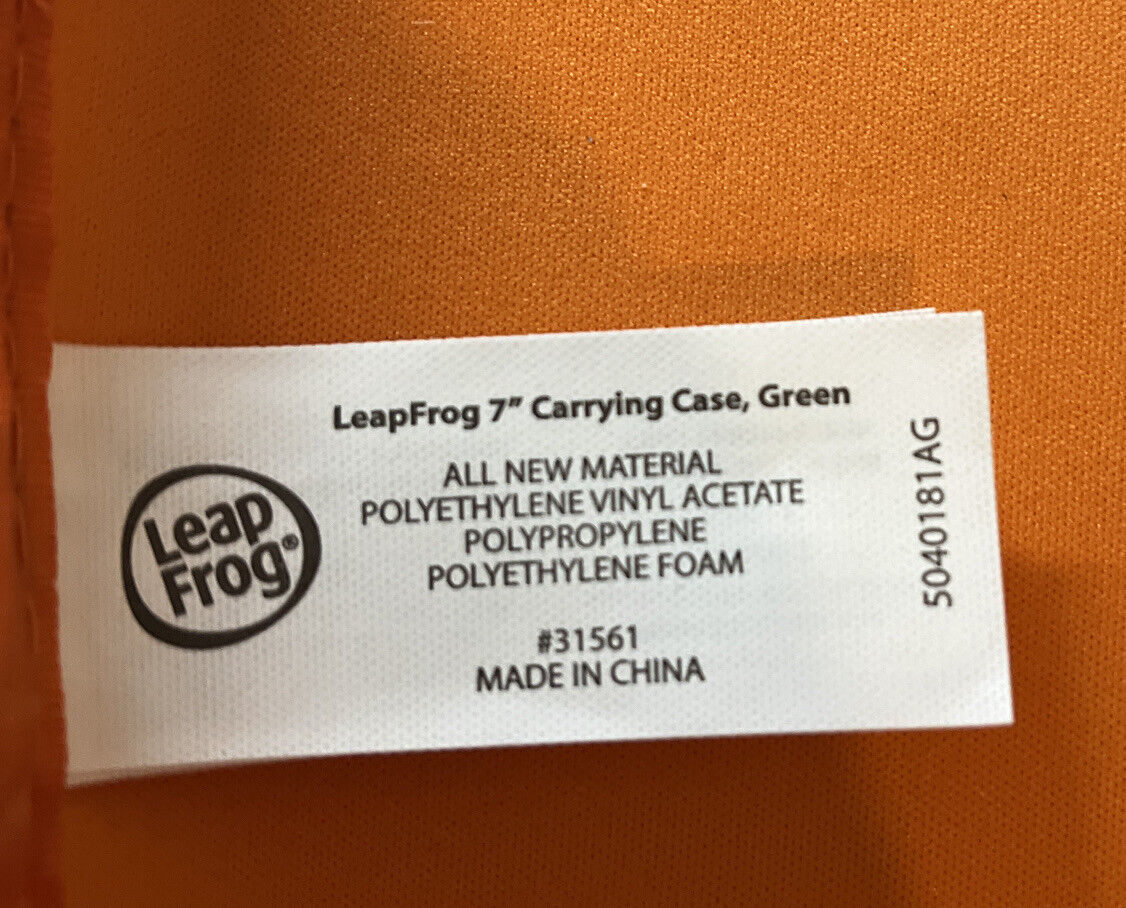 Leap Frog 7’’ Carrying Case Green Pre-Owned - Fresh Stock Dated February 2026