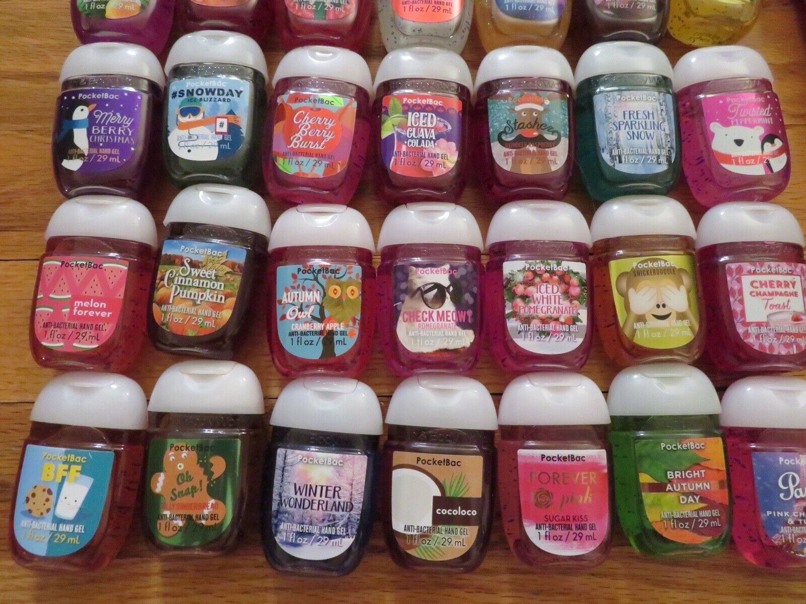Bath & Body Works Antibacterial Sanitizers LOT OF 42 Assorted Scents - Fresh Stock Dated February 2026