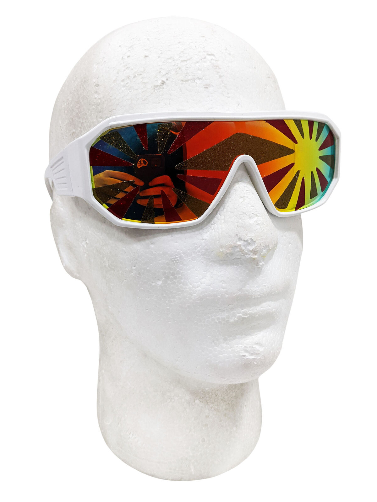 Macho Man Lava Starburst Sunglasses Randy Savage Costume Pro Wrestler WWF Party - Fresh Stock Dated February 2026